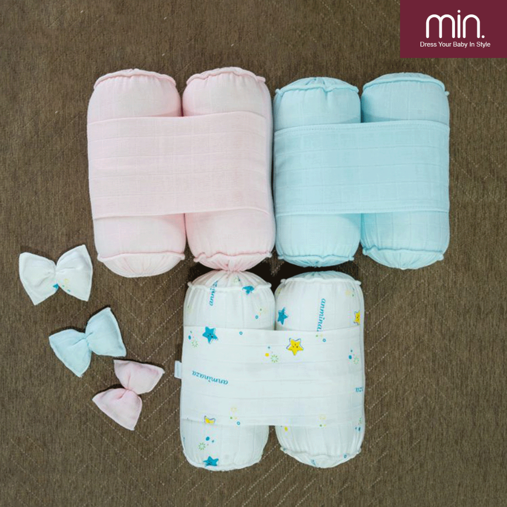 Gối Chặn Cho Bé Anminaza Bông Microfiber - Vải Sợi Tre Cao Cấp Dành Cho Bé - Hàng Chính Hãng APK0003