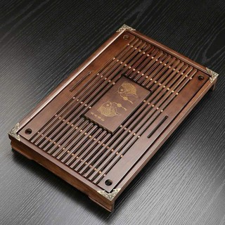 Khay trà gỗ đựng ấm chén, bộ bình nước để bàn nhiều kích thước, khắc nhiều họa tiết - Gốm Việt