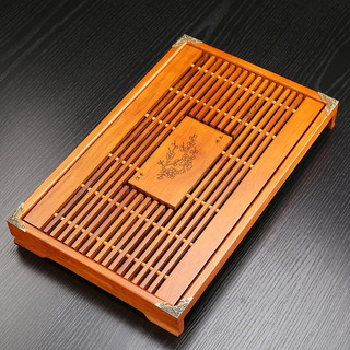 Khay trà gỗ đựng ấm chén, bộ bình nước để bàn nhiều kích thước, khắc nhiều họa tiết - Gốm Việt