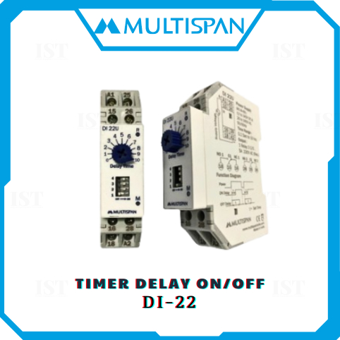 Multispan DI-22 timer đóng trễ mở trễ (on delay off delay) chính hãng ...