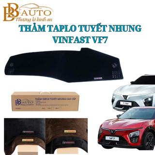Thảm taplo VINFAST VF7 Chất Liệu Tuyết Nhung Cao Cấp Chống nắng, chống nóng, không hắt bóng kính, bảo vệ xe