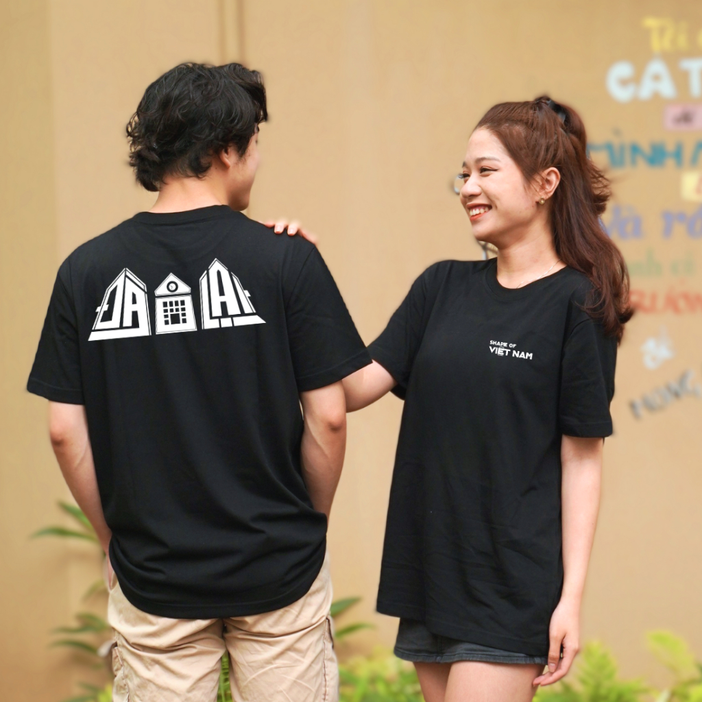 Áo thun Oversize cotton unisex nam nữ Goodore Shape of Vietnam mẫu Đà Lạt  thoáng mát năng động