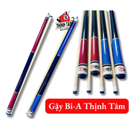 Cơ Bida 2 Khúc Đài Loan 145cm, Ngọn Cơ Gậy Bi-A 2 Khúc Dành Cho CLB Gỗ Ramin - Gỗ Sồi Thịnh Tâm