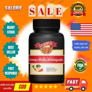 Nhân sâm + Maca + Cà tím Nam Phi Cải thiện tâm trạng và năng lượng Tăng cường sức khỏe tổng thể