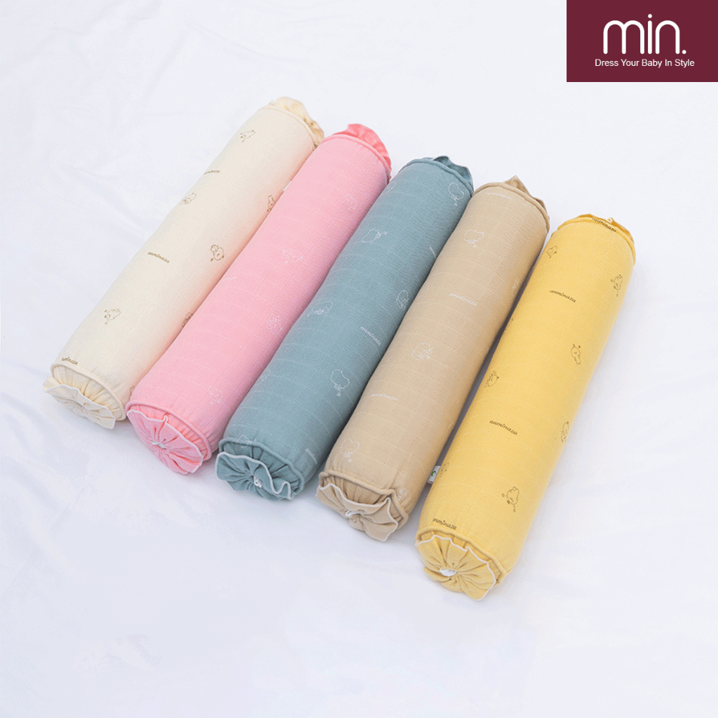 Gối Ôm Cho Bé Bông Microfiber Êm Ái Nhẹ Nhàng,Vải Sợi Tre An Toàn Lành Tính - Hàng Chính Hãng APK0017