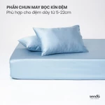 Bộ ga gối 3 món Lụa Tencel Sen Đá Bedding cao cấp trơn màu, set 2 vỏ gối, 1 ga giường bo chun 1m6 1m8 — ảnh 5