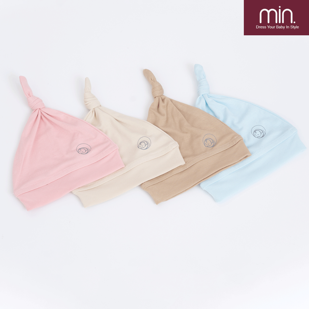 Mũ Sơ Sinh Vải Sợi Tre Cao Cấp Mềm Mịn Lành Tính An Toàn Cho Bé - Hàng Chính Hãng APK0035