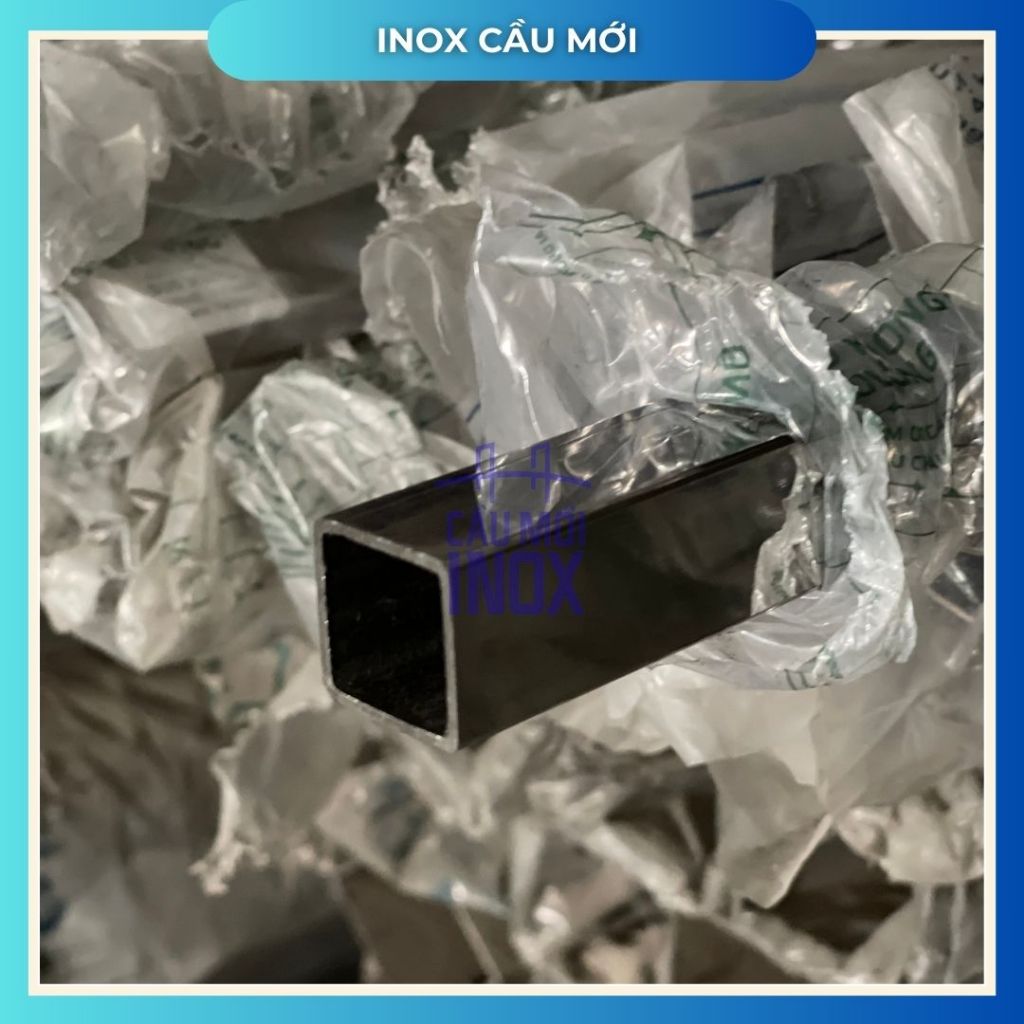 Hộp inox vuông 304, kích thước 15x15mm, Độ dày 1.0mm/1.2 mm, Dài 1m/1m2/1m5, chất lượng nhà máy