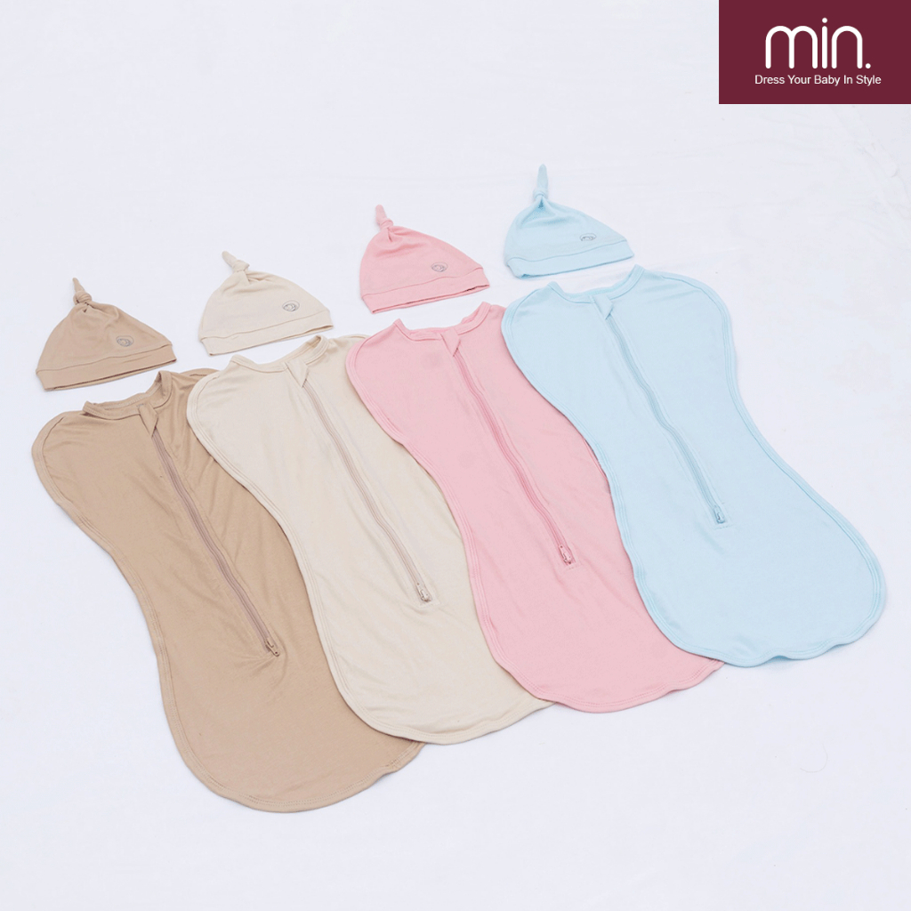 Nhộng Ngủ Cho Bé Tặng Kèm Mũ Vải Sợi Tre Cao Cấp Lành Tính An Toàn Cho Bé - Hàng Chính Hãng APK0013