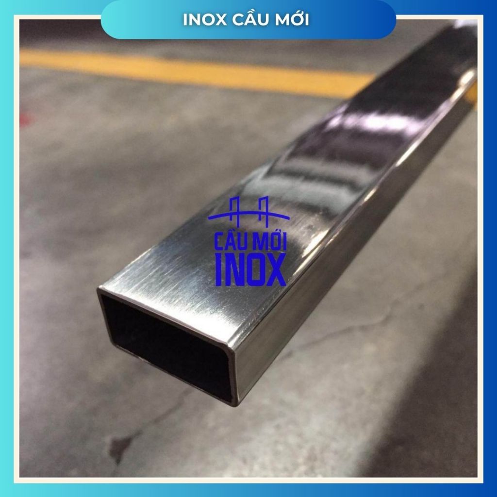 Hộp inox chữ nhật 304 20x40, độ dày 1.0mm/1.2 mm/1.5mm (dài 0.5m/1m/1m2/1m5), chất lượng nhà máy