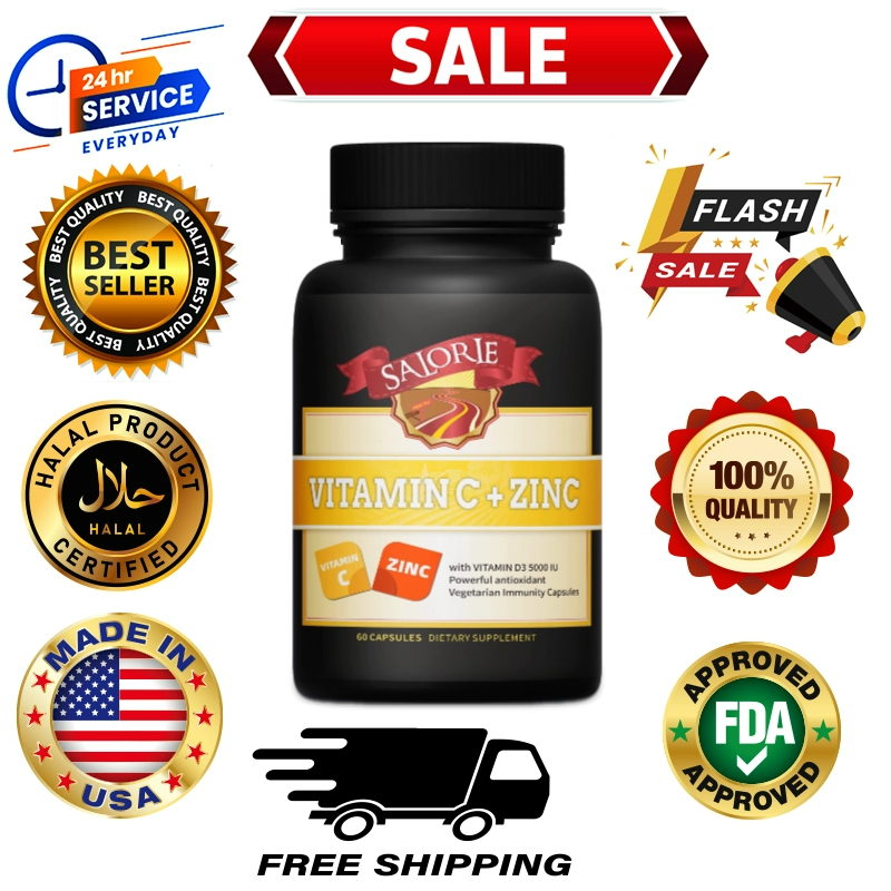 Vitamin C + Kẽm Hỗ trợ hệ miễn dịch Tăng cường khả năng chống bệnh và giảm mệt mỏi 60 viên nang mềm
