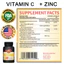 Vitamin C + Kẽm Hỗ trợ sức khỏe tim mạch Chống oxy hóa và duy trì đường huyết khỏe mạnh 60 viên