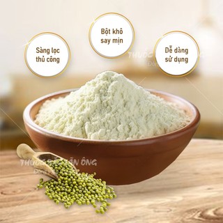 Bột đậu xanh rang thơm nghiền mịn 100g (Cung cấp dinh dưỡng, vitamin, eatclean) - Thuốc Bắc Lãn Ông