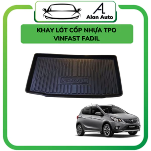 Lót cốp nhựa xe Vinfast Fadil 2019-2023 , nhựa TPO dẻo chống nước, đàn hồi cực tốt