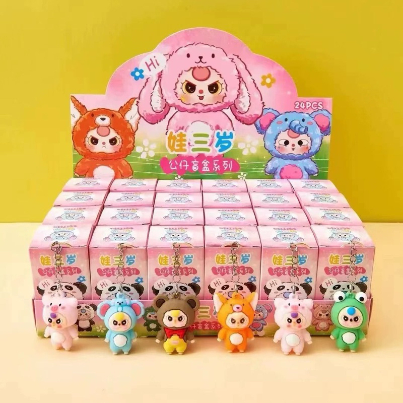 Blindbox hộp móc khóa labubu kuromi capybara, caby, baby,...  hộp quà bí mật đáng yêu