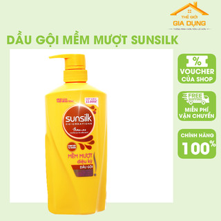 ( TẶNG QUÀ ) Dầu gội Sunsilk 650ml vàng - tặng 10 gói xả kèm theo