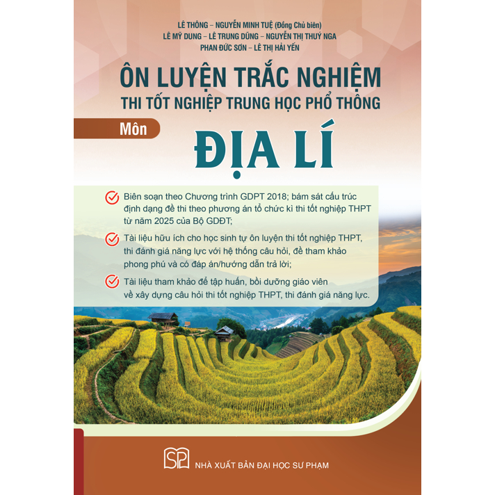Ảnh Sách - Ôn luyện trắc nghiệm thi tốt nghiệp trung học phổ thông môn Địa lí 3