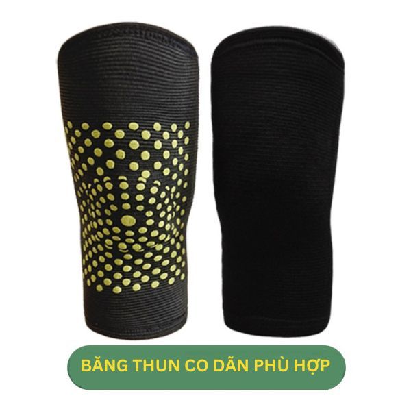 Bảo vệ khớp gối, giảm đau nhức tăng hồi phục trong thoái hóa và chấn thương, băng thun sưởi nhiệt thảo dược (2 chiếc)