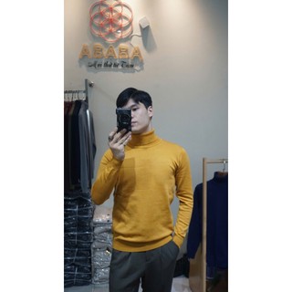 Áo len nam cổ lọ ABABA Menswear phong cách hàn quốc nhiều màu len mềm - M L XL XXL -LO-m9