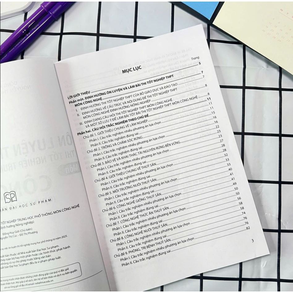 Ảnh Sách - Ôn luyện trắc nghiệm thi tốt nghiệp trung học phổ thông môn Công nghệ (Nông nghiệp) 2