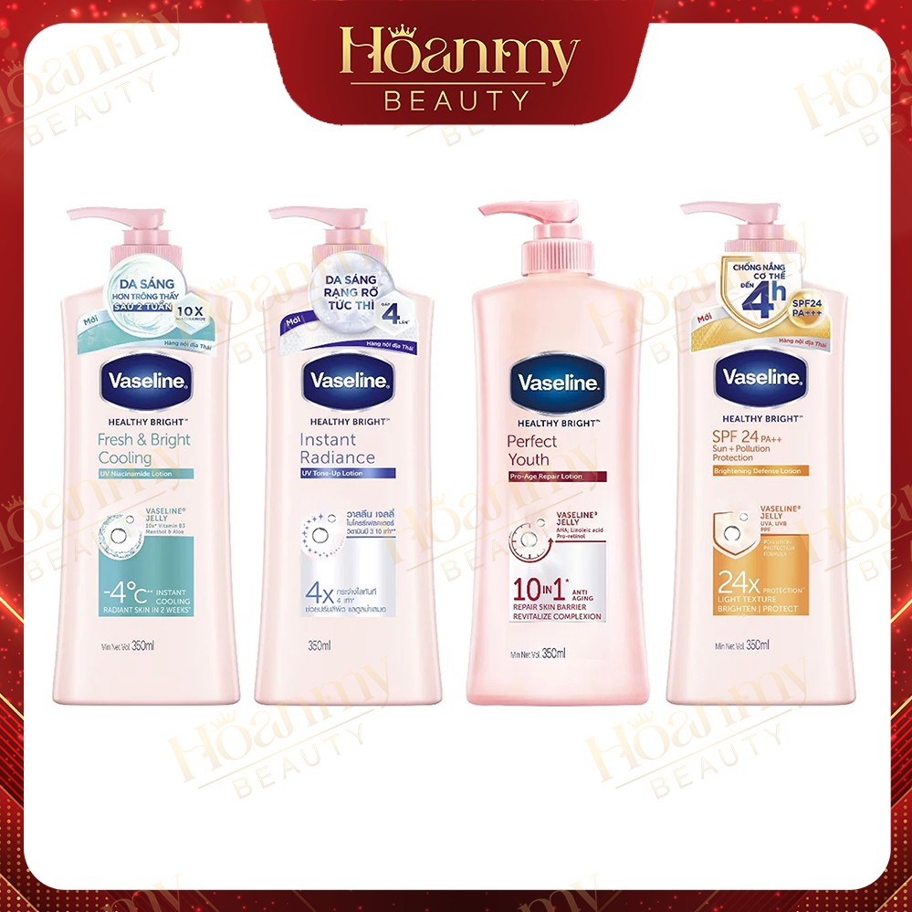 Sữa dưỡng thể da sáng tức thì Vaseline 200ml ~ 350ml/chai