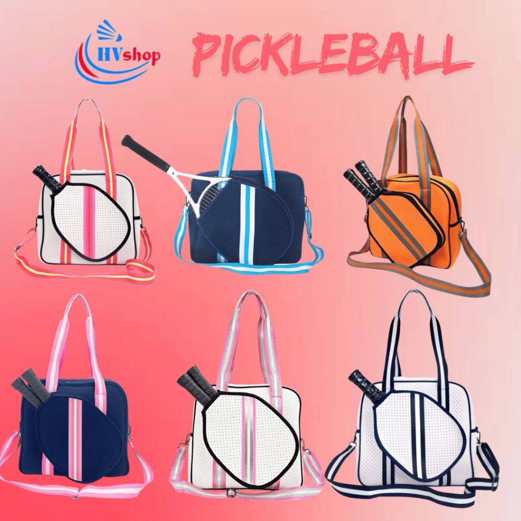 Túi bọc vợt Pickleball - Bao vợt Pickleball nam nữ, chất liệu dày dặn, kiểu dáng thể thao, có ngăn đựng vợt - HVShop