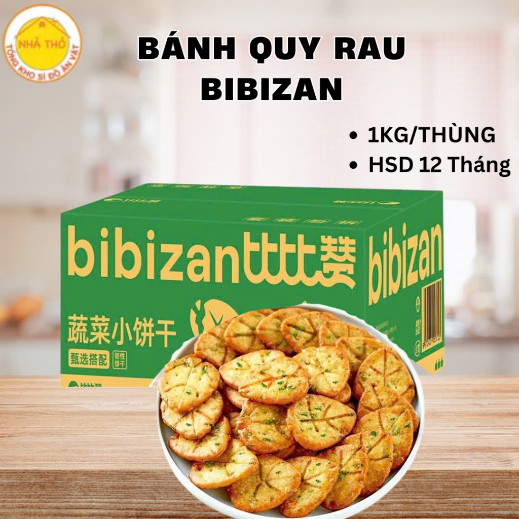 Bánh Quy Rau Bibizan Ít Đường Giòn Tan Thơm Ngon, Bánh Quy Ăn Kiêng Hộp ...