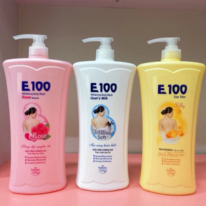 Sữa Tắm E100 800ml, 1.2L Cho Làn Da Mịn Màng Tươi Sáng