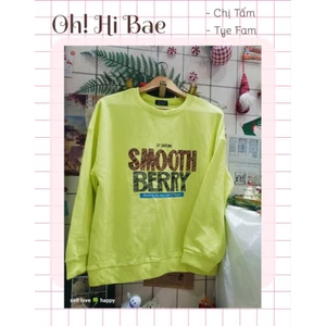 Áo nỉ sweater form rộng lót bông (sẵn)