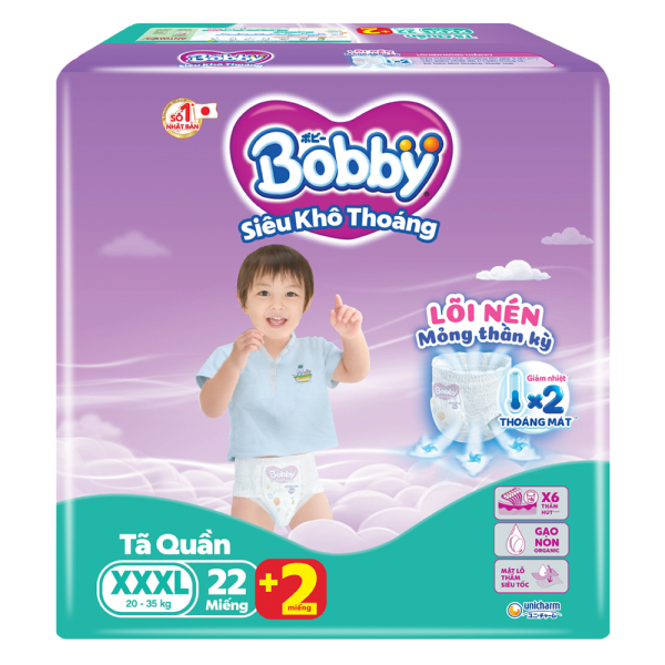 [Tặng 4 miếng hoặc 2 miếng tùy size]Tã Quần Bobby XXXL29/L36 /XXL28/ XXXL22