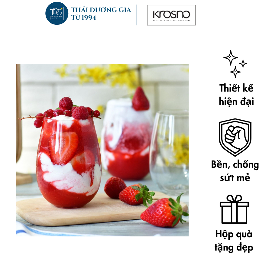 Bộ 6 cốc, ly bầu cao 500ml HARMONY Ba Lan Krosno-795218
