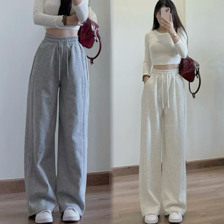 Quần Ống Rộng Nỉ LOẠI 1 Mẫu Mới Dày Dặn Mặc Ấm, Gân Mông Tôn Dáng Phong Cách Trẻ Trung Năng Động MA708