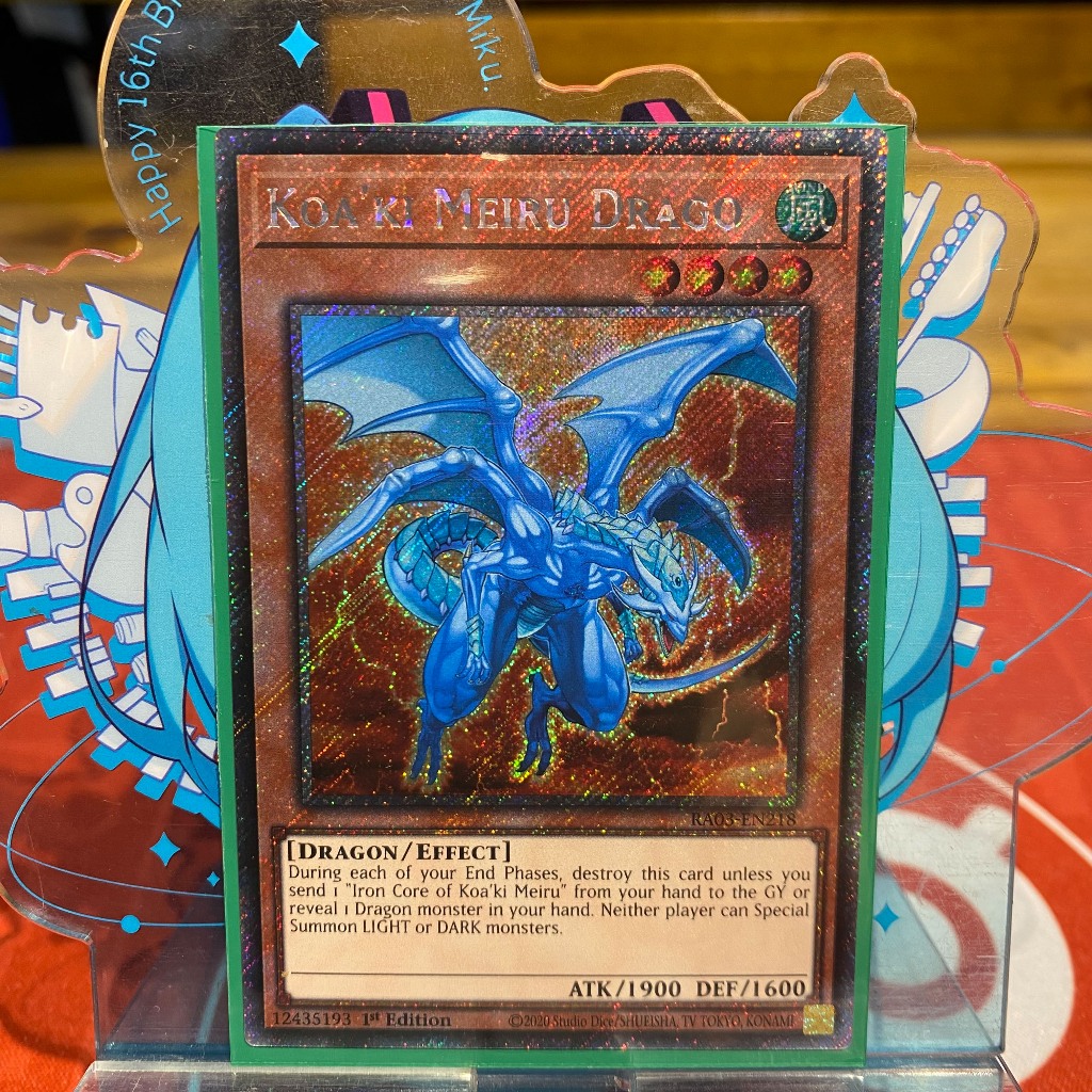 [ Bài Yugioh Chính Hãng ] Koa'ki Meiru Drago - RA03-EN218 - Platinum ...