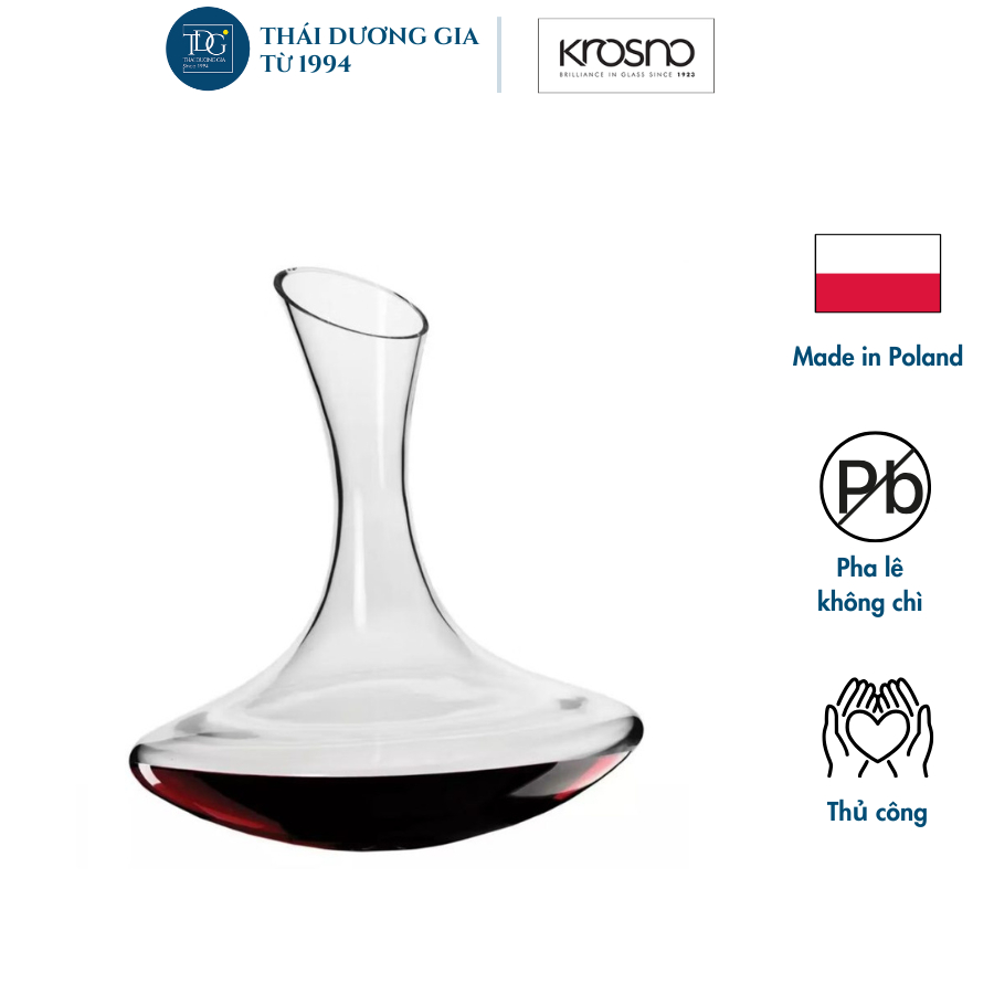 Bình đựng rượu vang 1500ml pha lê không chì AVANT-GARDE Ba Lan Krosno-793238