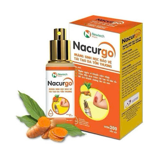 CHÍNH HÃNG:  Nacurgo Màng Sinh Học Tái Tạo Da Tổn Thương - Hộp 1 lọ hơn 100 và 200 lần xịt