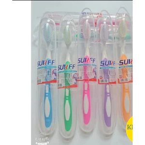 Bàn chải đánh răng Surff thái có hộp đựng lông mềm mịn, mang đi du lịch tiện lợi