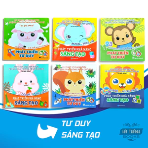 Sách Miếng Bóc Dán Thông Minh (Bộ 6 Cuốn Stickers Thần Kỳ Cho Bé Từ 2 - 6 Tuổi)