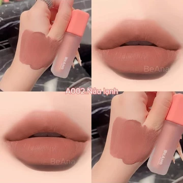 Son kem Beana nâu lạnh, son màu nâu tây, nâu nude sang chảnh phiên bản version 6 chất son velvet Korea sang sịn