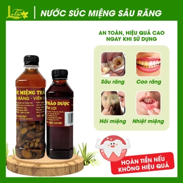 Nước Súc Miệng Sâu Răng Viêm Lợi - Nước Xúc Miệng Hôi Miệng Nhiệt Miệng, Chảy Máu Chân Răng