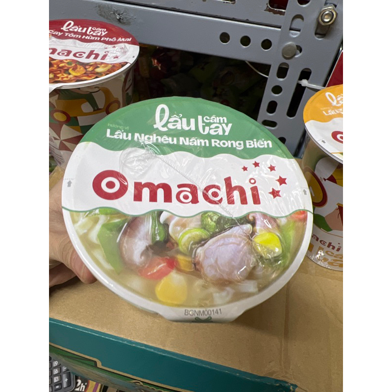 Ly Lẩu Cầm Tay Omachi Vị Lẩu Nghêu Nấm Rong Biển/ Tomyum Hải Sản / Trộn ...