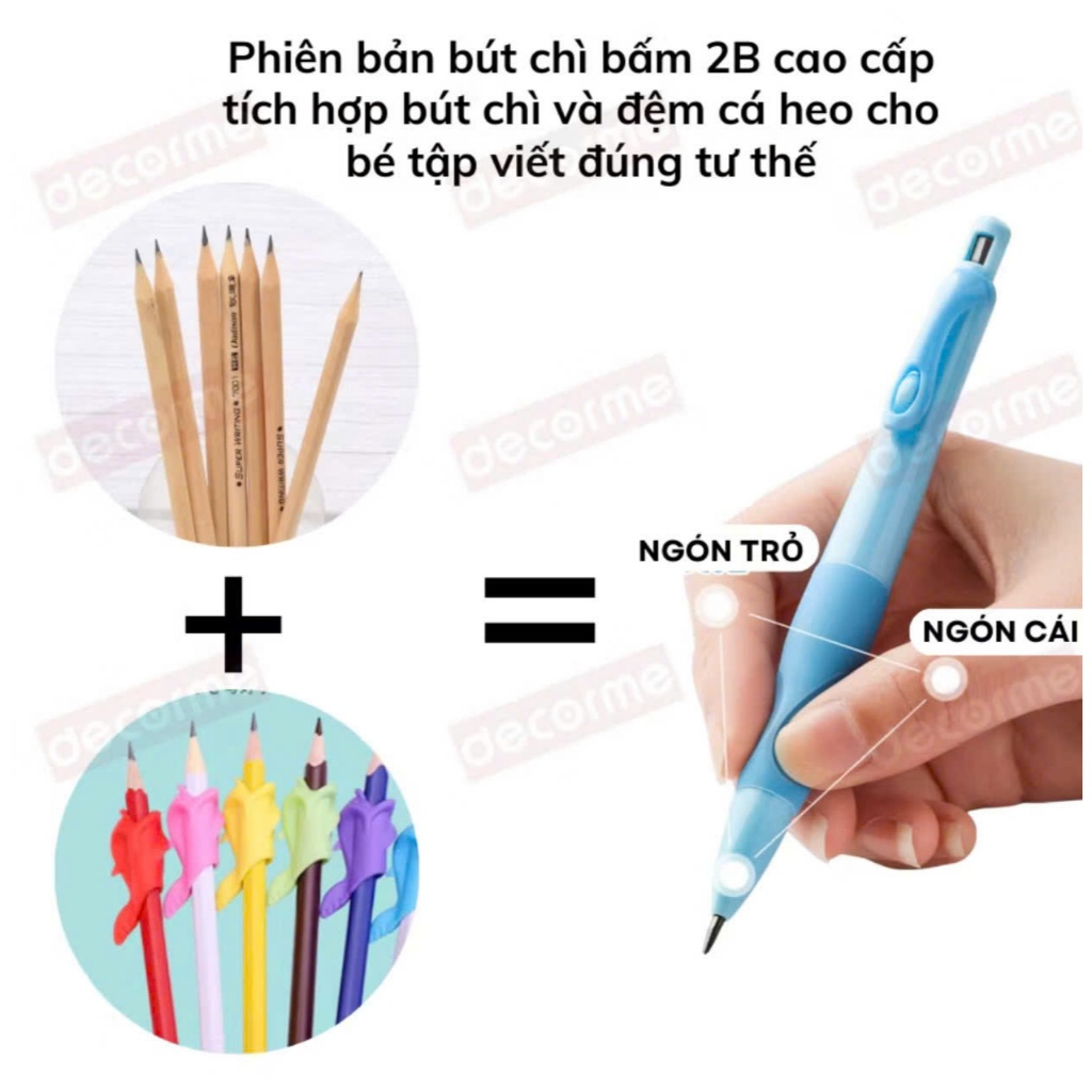 mẫu mới""BÚT CHÌ 2B MẪU CÁ HEO