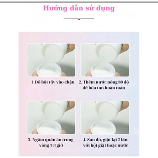 Bột Tẩy Trắng Enzyme Sinh Học, Đánh Bay Vết Bẩn, Khử Vết Ố Vàng Trên Quần Áo, Làm Sạch Giày Dép, An Toàn Cho Da