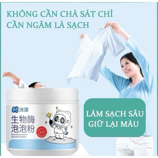 Bột Tẩy Trắng Enzyme Sinh Học, Đánh Bay Vết Bẩn, Khử Vết Ố Vàng Trên Quần Áo, Làm Sạch Giày Dép, An Toàn Cho Da