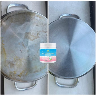 Bột Đa Năng Ailla Chính Hãng Vệ Sinh Vết Ố Vàng, Mốc, Vết Bẩn, Dầu Mỡ, Cặn Canxi Trên Các Bề Mặt Tặng Cọ Xoong
