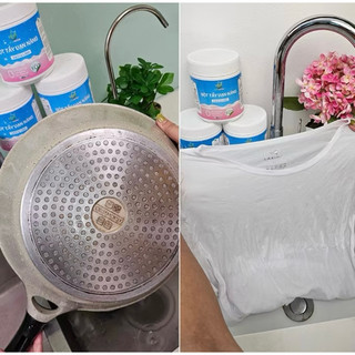 Bột Đa Năng Ailla Chính Hãng Vệ Sinh Vết Ố Vàng, Mốc, Vết Bẩn, Dầu Mỡ, Cặn Canxi Trên Các Bề Mặt Tặng Cọ Xoong