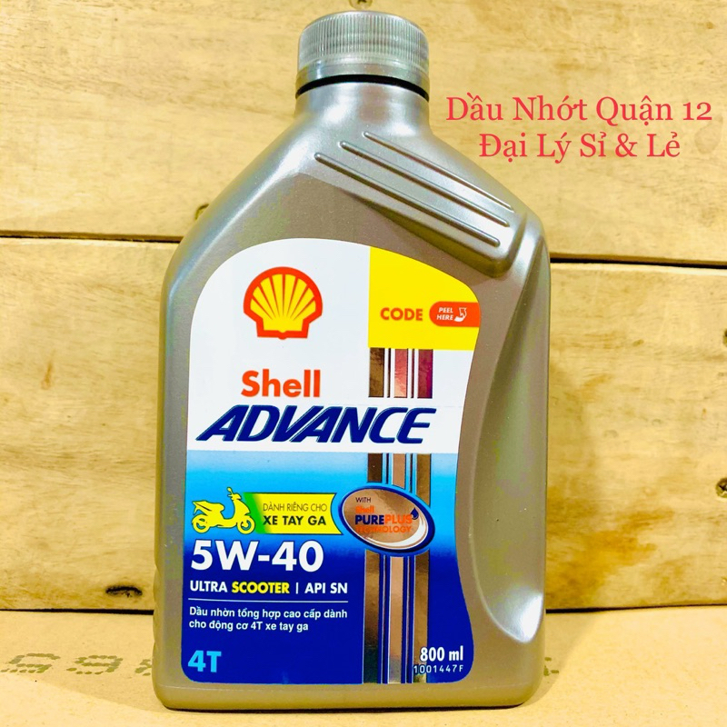 Nhớt Xe Tay Ga Cao Cấp Shell Advance Ultra Scooter 5W-40 Jaso MB API SP ...