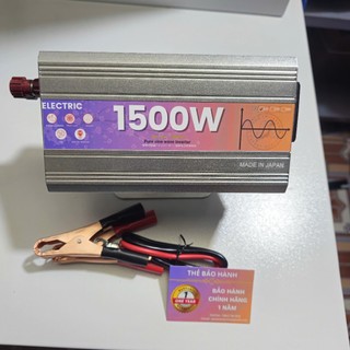 Kích 1000W - 1500w ELECTRIC AC12V sang 220V AC bộ Bộ chuyển đổi điện Sine Chuẩn 2024
