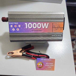 Kích 1000W - 1500w ELECTRIC AC12V sang 220V AC bộ Bộ chuyển đổi điện Sine Chuẩn 2024