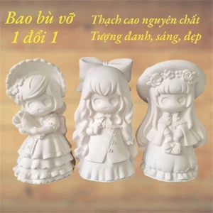 Bộ tượng tô màu CÁC NÀNG CÔNG CHÚA bằng thạch cao 3D kích thước 17-25 cm cho bạn thoải thức sáng tạo
