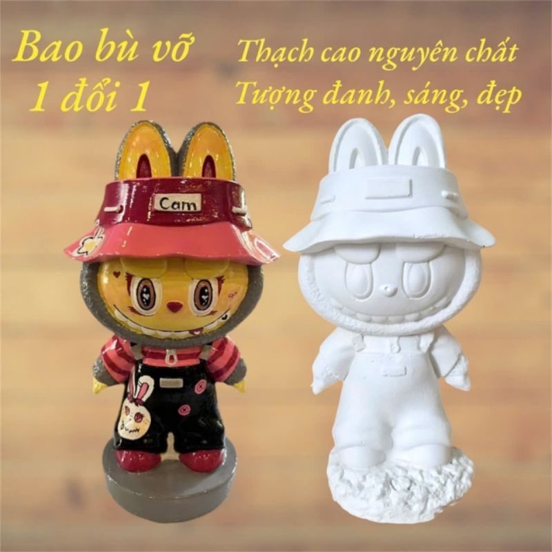 [Được chọn mẫu] Bộ tượng tô màu KUROMI - LABUBU-CAPYBARA bằng thạch cao 3D kích thước 20 cm cho bạn thoải thức sáng tạo